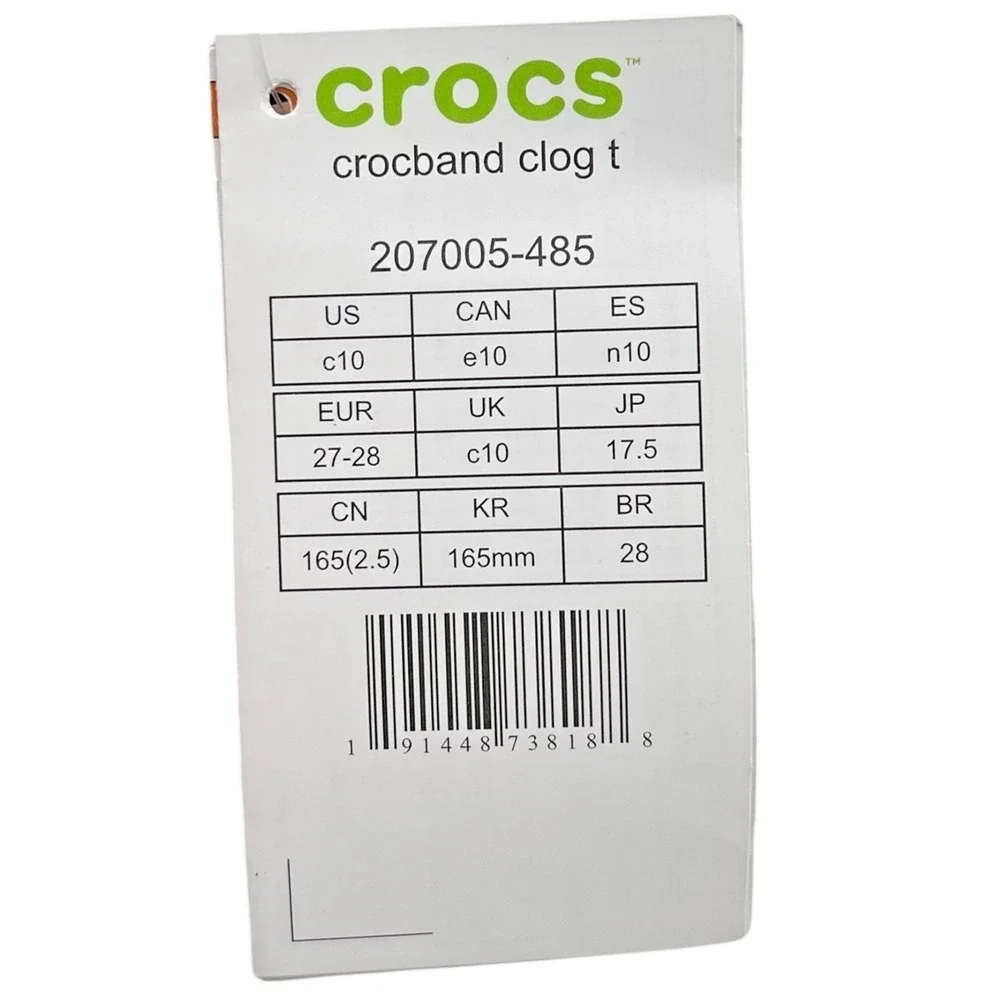 Crocs Crocband Toddler Boys Girls Slip-on Clogs Size 10 Navy Blue Water Friendly